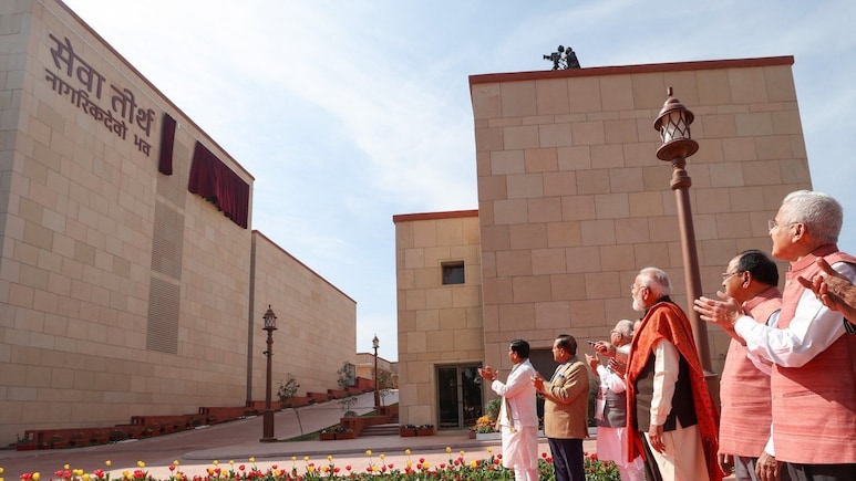 ऐतिहासिक क्षण... सेवा तीर्थ परिसर के उद्घाटन पर अमित शाह