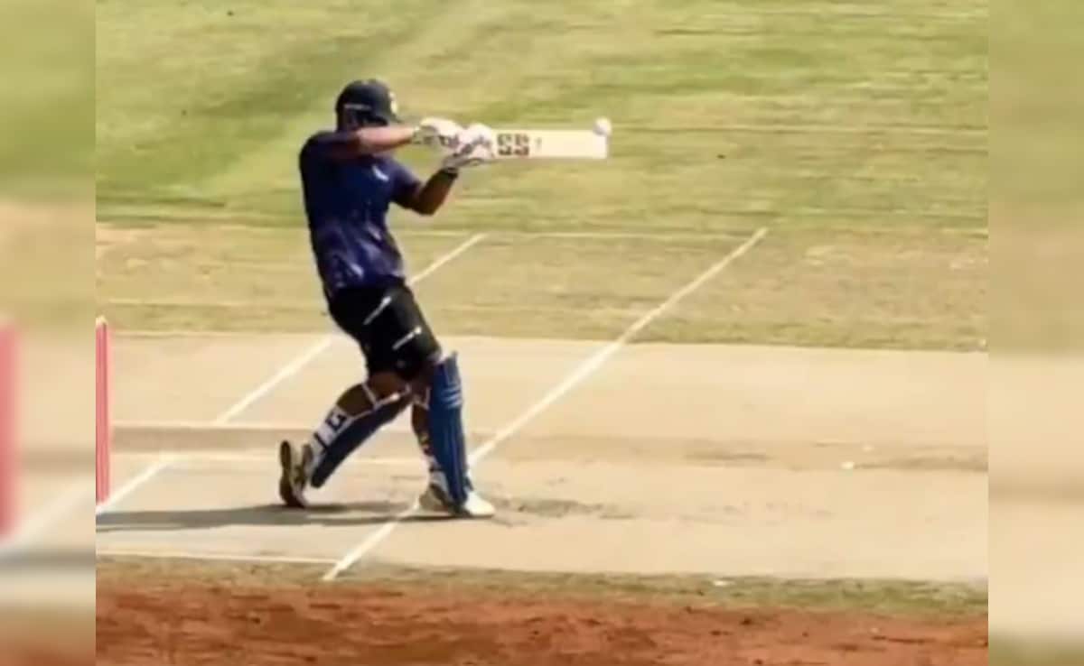 VIDEO: वैभव सूर्यवंशी का IPL से पहले प्रैक्टिस सेशन में आया तूफान, धमाकेदार छक्के से तोड़ दिया पानी का पाइप