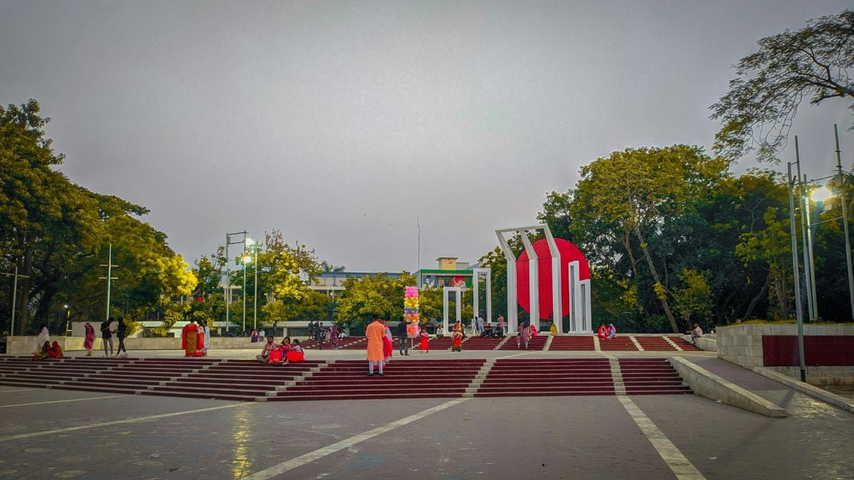 The Shaheed Minar in Dhaka commemorates those killed during the Bengali language movement in 1952