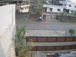 On Camera, Speeding Bike Rams Electric Pole In Karnataka, 2 Students Hurt
