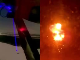 Video: Stunning Mid-Air Strike As Ukrainian M134 Tracers Light Up The Night