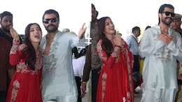 Vijay-Rashmika Greet Paparazzi With <i>Namaste</i> At Udaipur Airport In First Appearance After Wedding