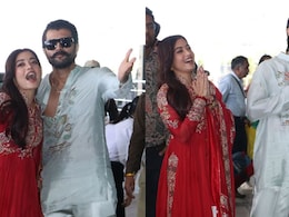 Vijay-Rashmika Greet Paparazzi With <i>Namaste</i> At Udaipur Airport In First Appearance After Wedding