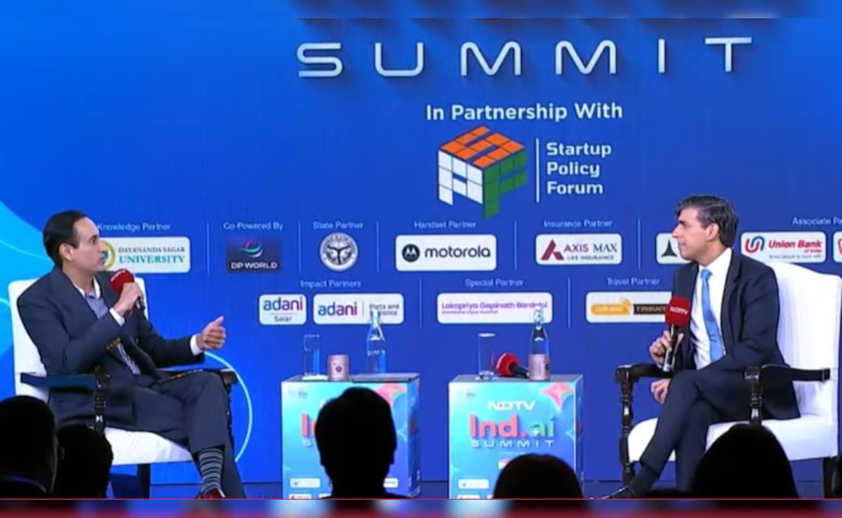 "If I Can Keep Up In Family Dinners, I Can Handle Summits": Rishi Sunak At NDTV AI Summit