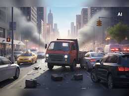 नशेड़ी ट्रक चालक ने कई वाहनों को मारी टक्कर, पांच घायल; इंदौर-खंडवा रोड पर हुआ हादसा