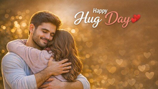 Hug Day wishes: आज जादू की झप्&zwj;पी के साथ पार्टनर को दें ये खूबसूरत ग्रीटिंग कार्ड&nbsp;