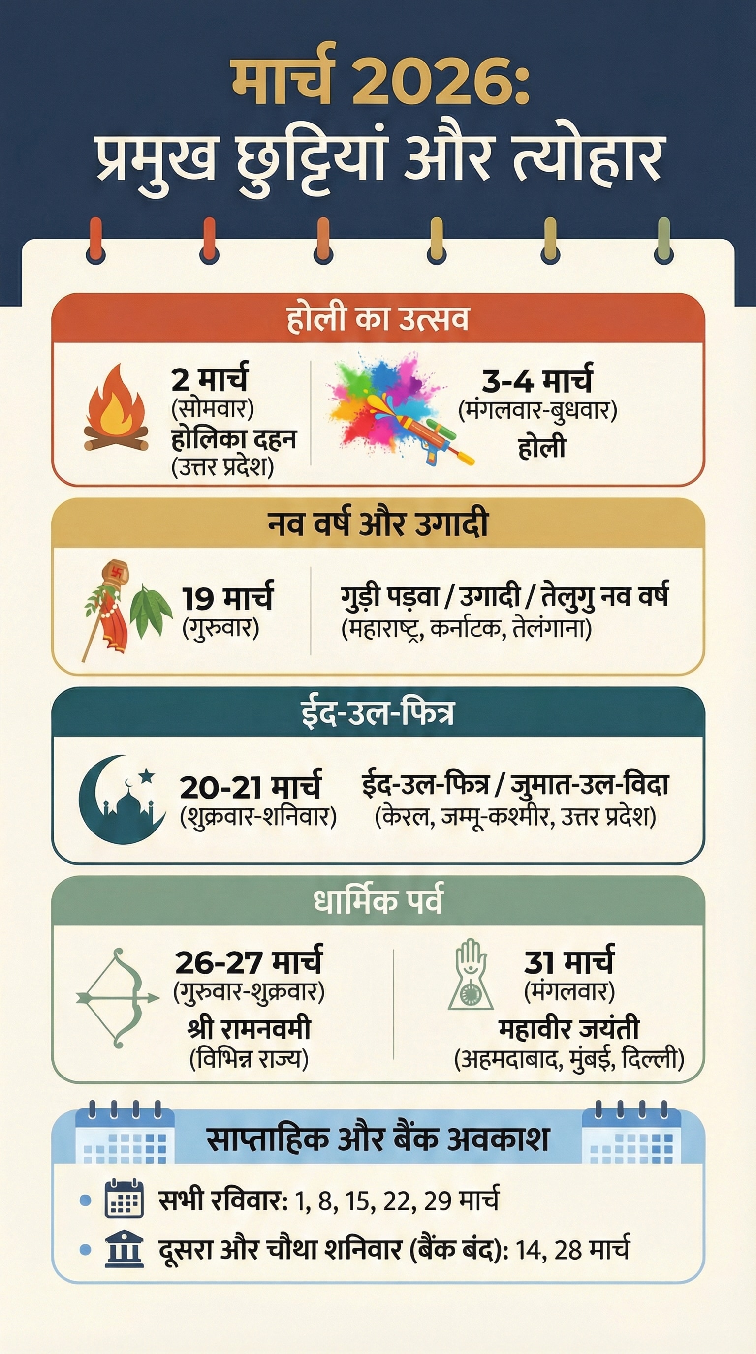 bank holidays march 2026 full list 