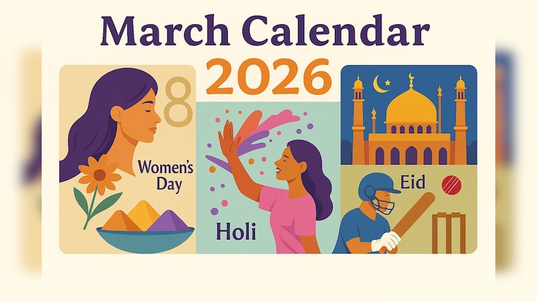 March Calendar 2026: Holi, Eid, International Women's Day And More; Check Full List Of Events And Days