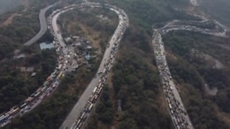 Watch: Drone Footage Shows Full Extent Of Massive Mumbai-Pune Expressway Traffic Jam