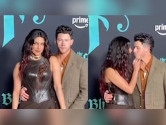 Priyanka Chopra And Nick Jonas Seal The Deal With A Kiss At <i>The Bluff</i> Premiere