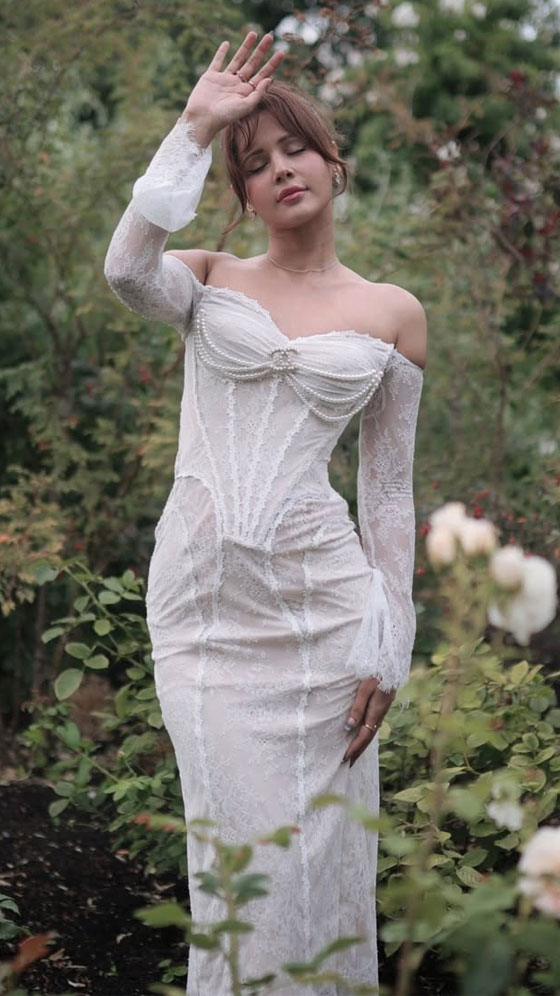 Radhika Bangia Oozes Oomph in Off-Shoulder Gown