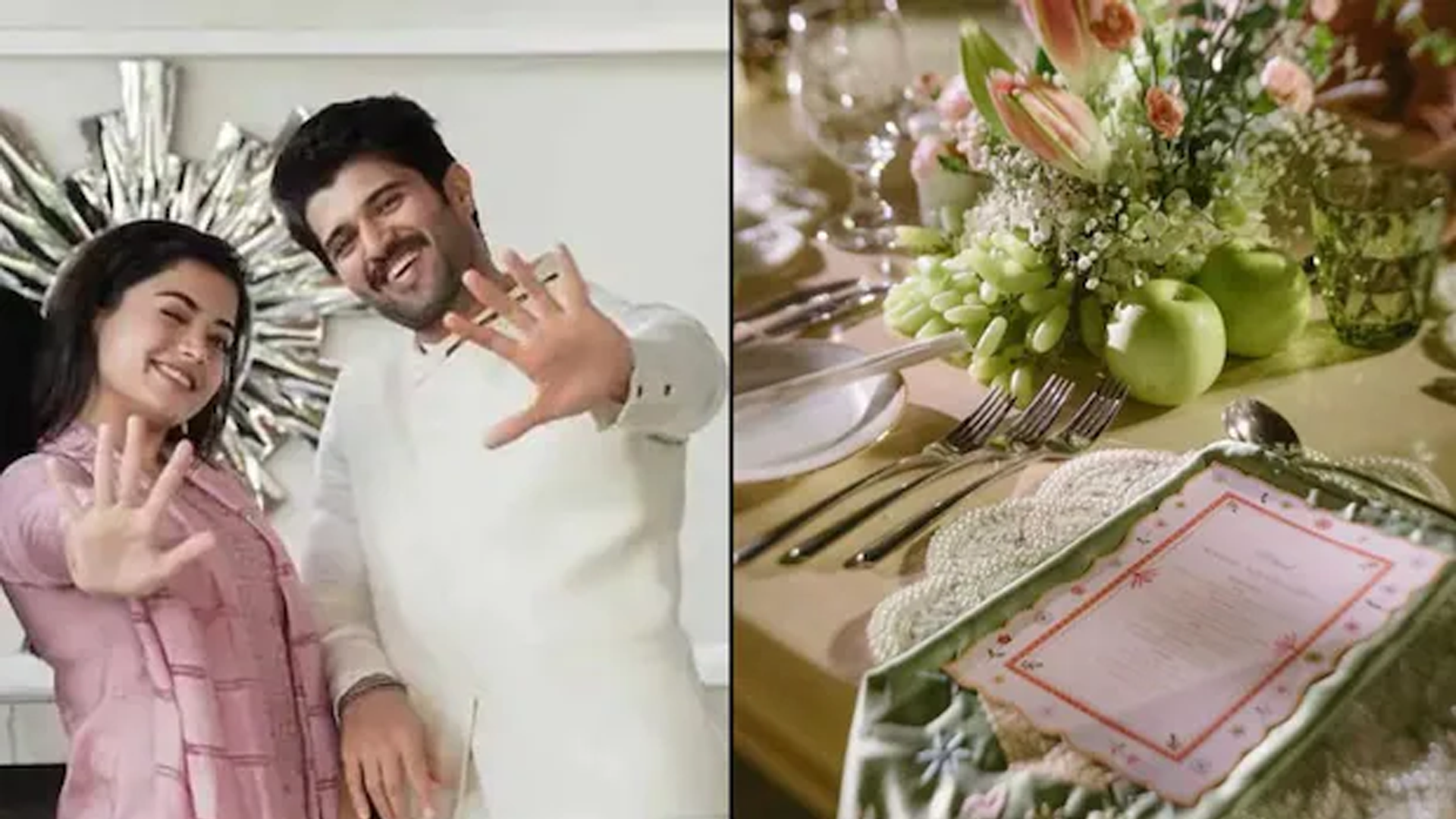 Inside Rashmika-Vijay Wedding Festivities: Poolside Fun, Wedding Card