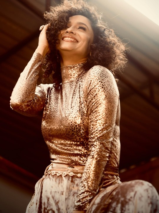 Ankita Lokhande Drops A Metallic‑velvet Power Look