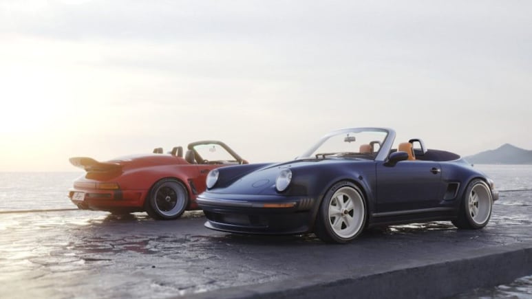 Porsche 911 Carrera Cabriolet Reimagined With Pop-Up Lights And 80's Look