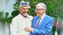 Chandrababu Naidu, Bill Gates Meet At Andhra Pradesh Secretariat