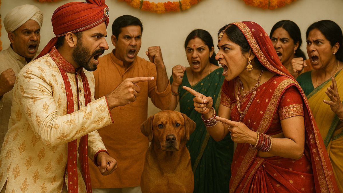 जब पालतू कुत्ते ने तोड़ दी शादी, रस्मों के बीच जमकर चलीं कुर्सियां; थाने पहुंचे दूल्हा-दुल्हन