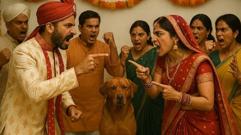 जब पालतू कुत्ते ने तोड़ दी शादी, रस्मों के बीच जमकर चलीं कुर्सियां; थाने पहुंचे दूल्हा-दुल्हन