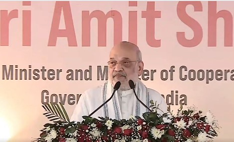 घुसपैठिया मुक्&zwj;त होगा असम... बांग्&zwj;लादेश बॉर्डर से अमित शाह की हुंकार