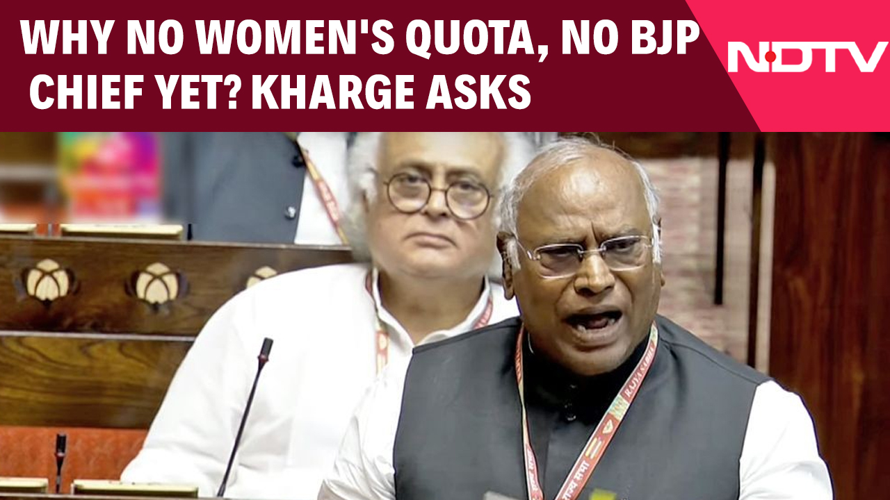 'BJP Using Women Only As Vote Bank': Mallikarjun Kharge