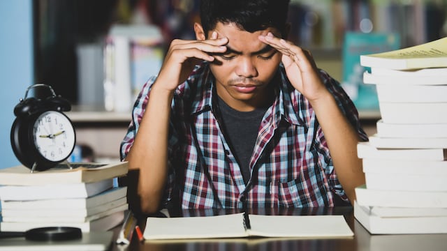 Exam-related anxiety can escalate into risky behaviours