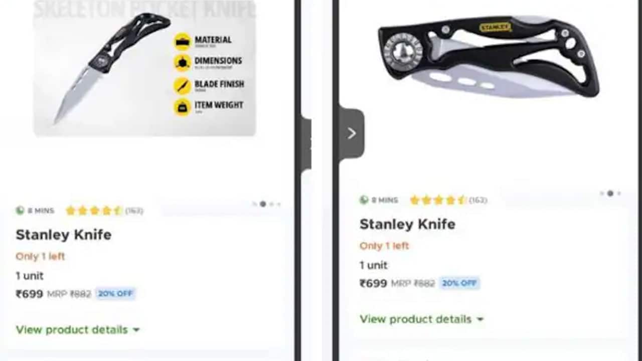 BlinkIt Faces Action For Selling Button Knives. They Were Used In 2 Murders