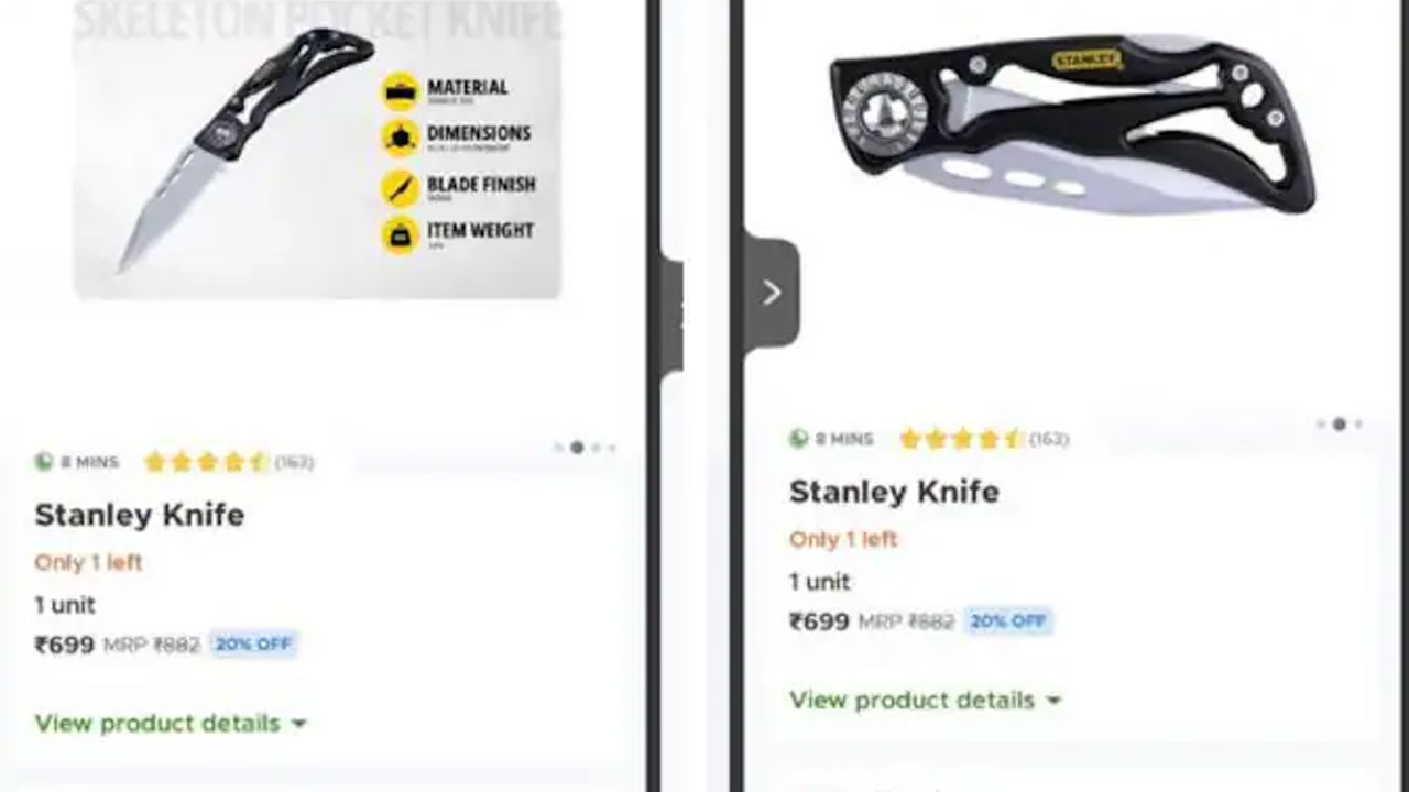 BlinkIt Faces Action For Selling Button Knives. They Were Used In 2 Murders