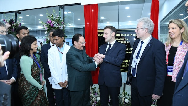 The centre was inaugurated by Emmanuel Macron and Union Health Minister J P Nadda