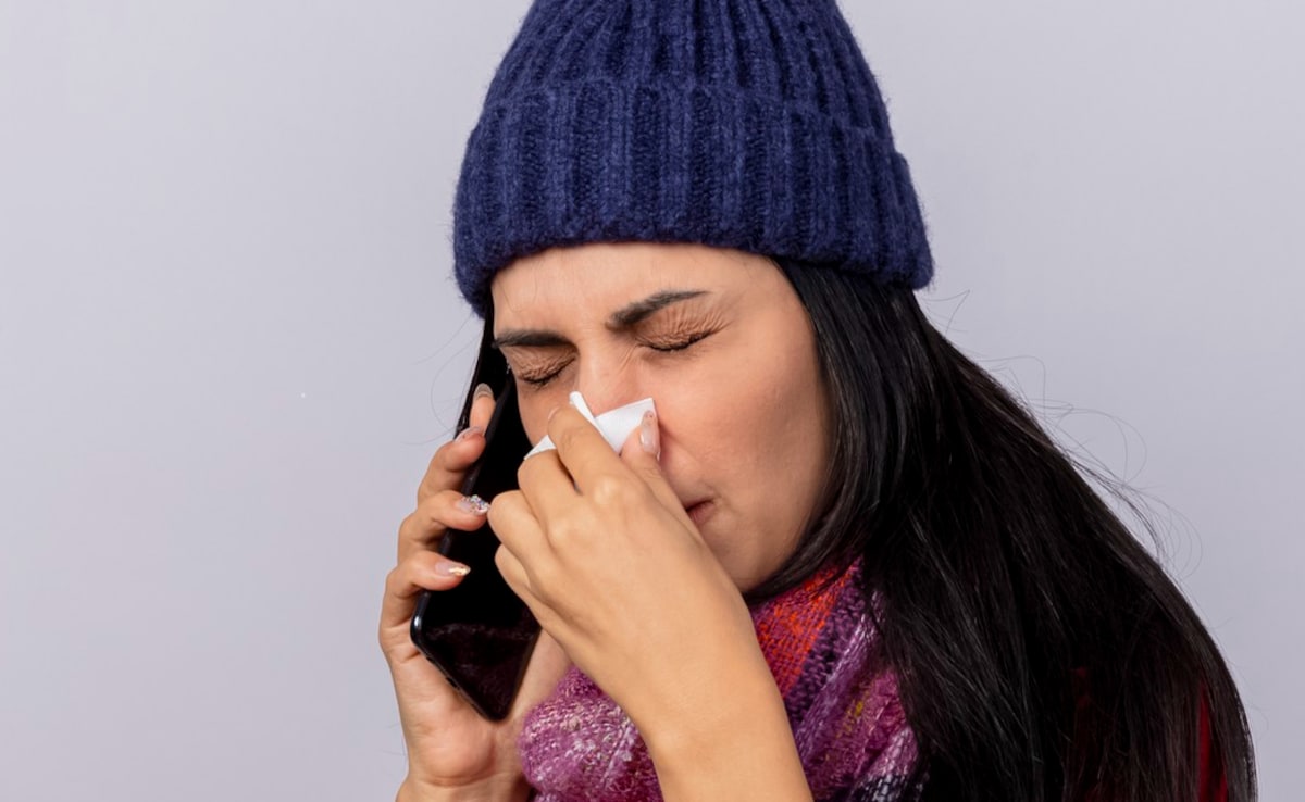 A person with a cold