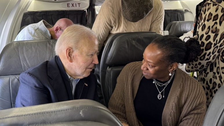 Joe Biden Confronted By Passenger Over Gaza Deaths In Flight, His Reply