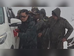 Video: Kiren Rijiju Helps Push Stranded Vehicle Amid Snow In Arunachal Pradesh