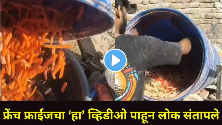 Viral Video :  फ्रेंच फ्राईज पाहिल्यावर तुमच्याही तोंडाला पाणी सुटतं? 'हा' व्हिडीओ बघितल्यावर कधीच खाणार नाहीत