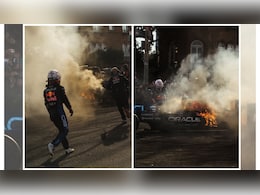 Watch: Yuki Tsunoda's Red Bull F1 Car Catches Fire During San Francisco Showrun