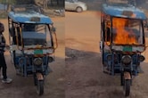 युवती ने पेट्रोल डाल फूंका अपना ई-र&zwj;िक्&zwj;शा, फाइनेंस पर 2 लाख 30 हजार में खरीदा था, जानें क्&zwj;यों लगाई आग?