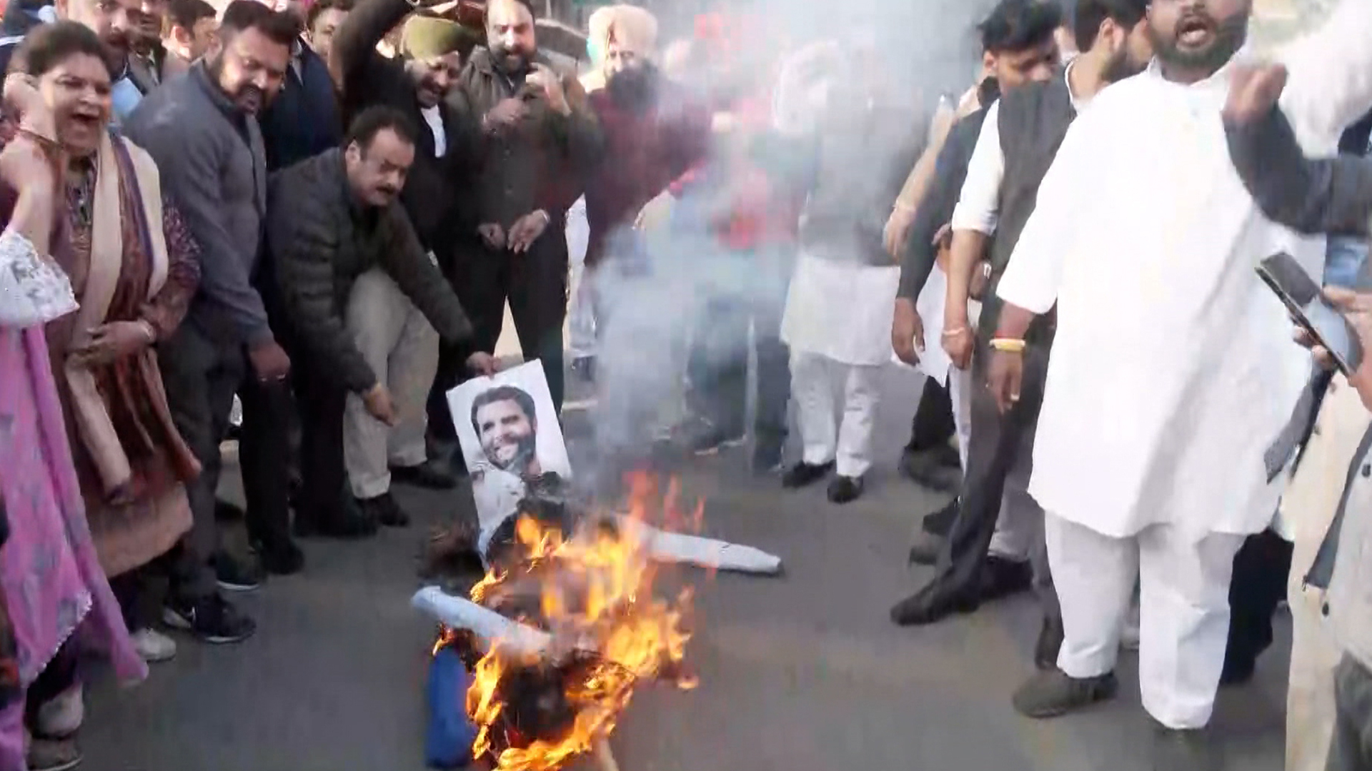 Rahul Gandhi Remark Sparks Protests In Amritsar, Effigies Burnt