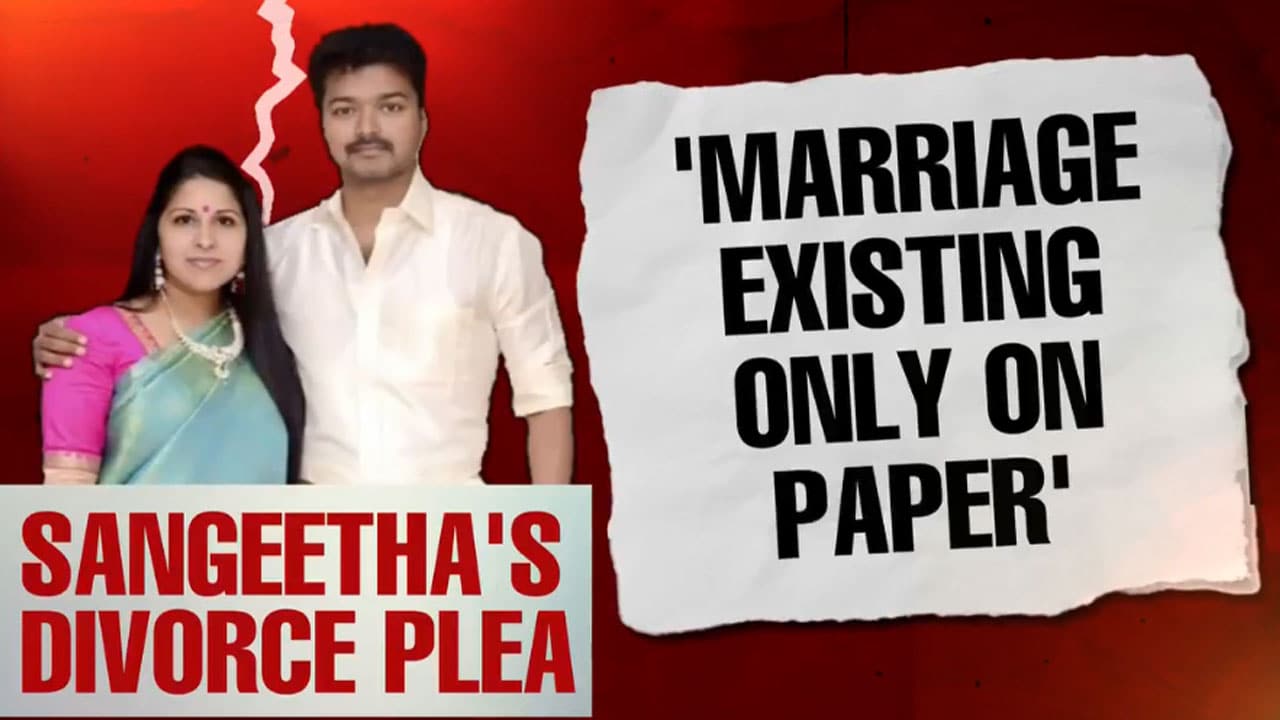 Actor-Politician Vijay's Wife Sankgeetha Files For Divorce In Tamil Nadu Court