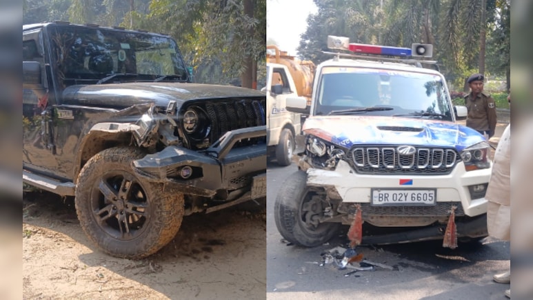 Thar Breaks Through Barricade, Rams Police Vehicle Near Nitish Kumar's Home