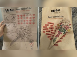 10 मिनट में डिलीवरी, दिल जीतने वाली पैकेजिंग, Valentine's Week में वायरल हुआ Blinkit का डिलीवरी बैग