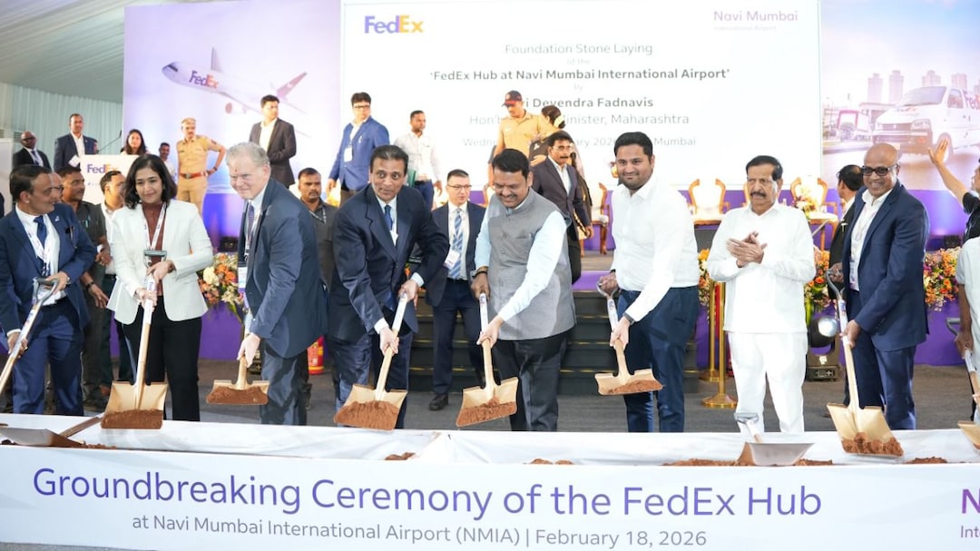FedEx Breaks Ground On Fully Automated Air Cargo Hub At Navi Mumbai International Airport FedEx Breaks Ground On Fully Automated Air Cargo Hub At Navi Mumbai International Airport