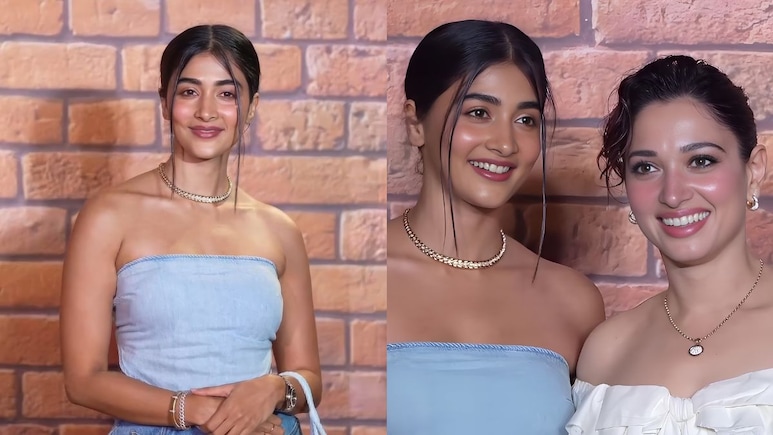 Pooja Hegde Styles A Bandana Top With A Denim Twist, Reimagines Y2K Fashion