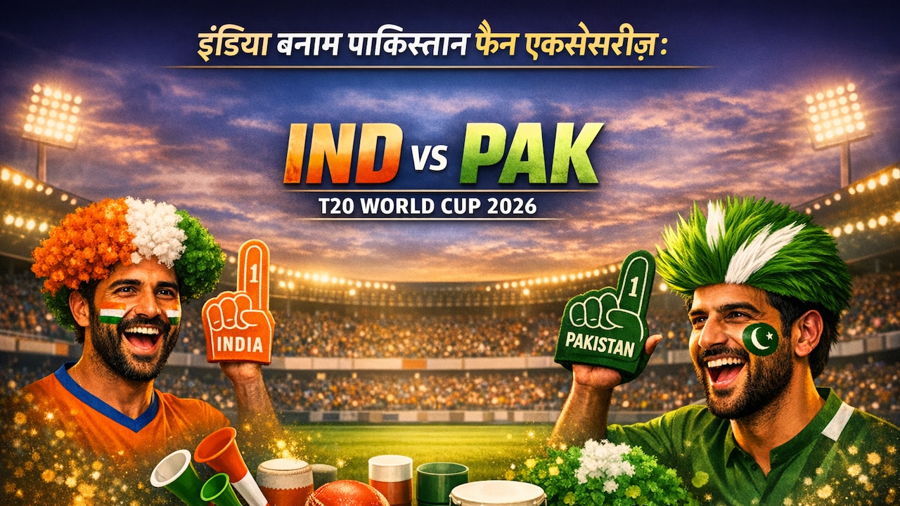 India vs Pak Fan Accessories: T20 World Cup के लिए ये हैं जरूरी एक्सेसरीज, समय रहते कर दें ऑर्डर 
