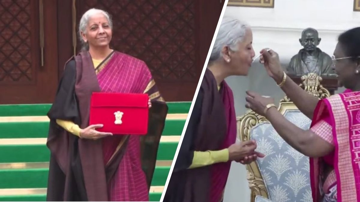 LIVE: राष्ट्रपति ने दही-चीनी खिलाकर वित्त मंत्री को दीं शुभकामनाएं, संसद भवन पहुंची निर्मला सीतारमण