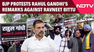 Rahul Gandhi Row: BJP Stages Protest in Support of Ravneet Singh Bittu