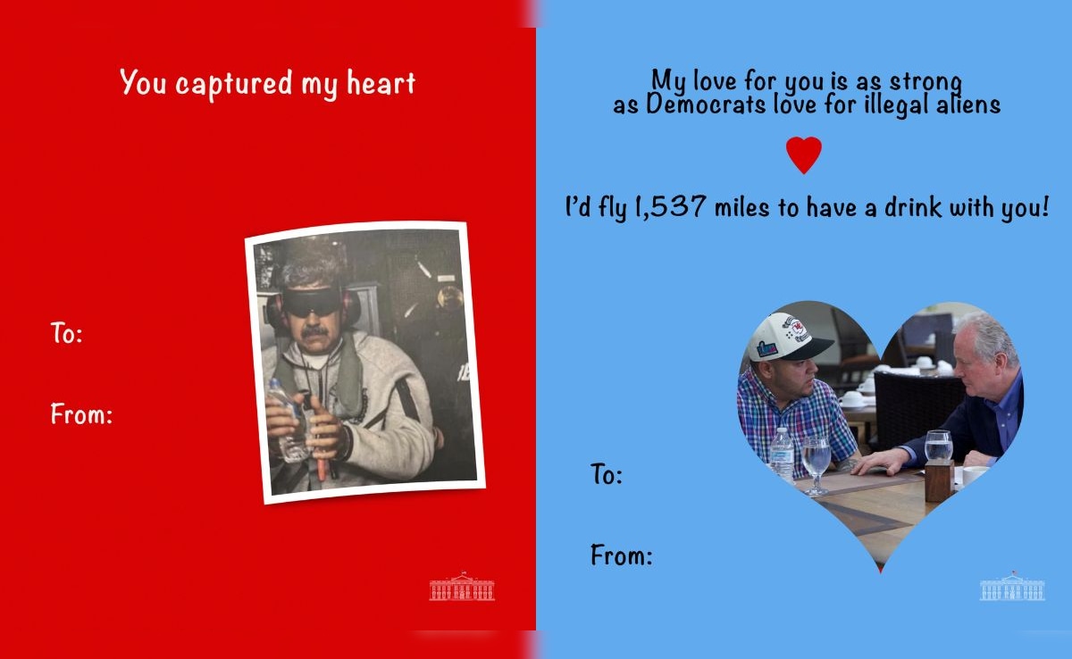 "You Captured My Heart": Valentine's Day Message For Maduro From White House
