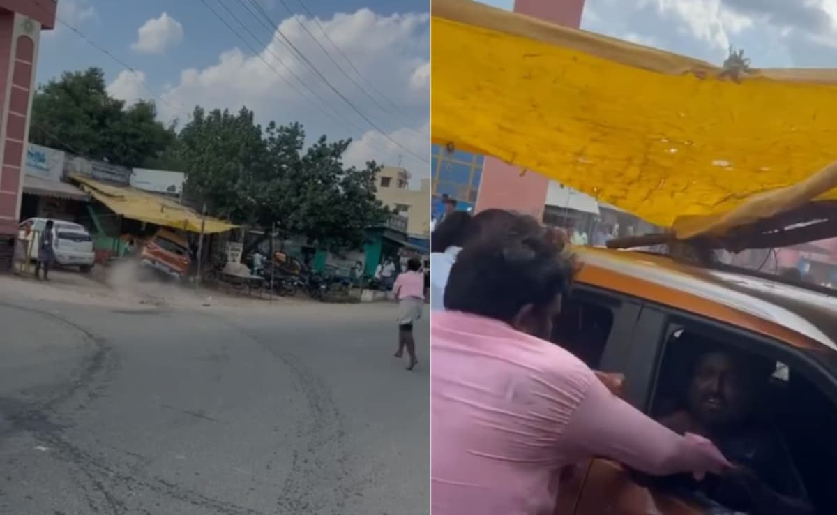 Drunk Driver Goes On Rampage In Tamil Nadu, Rams Shops, Vehicles