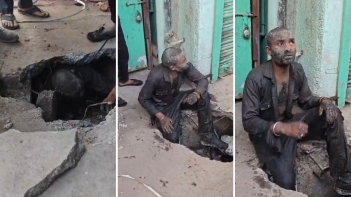 बिलासपुर में बंद नाले से आने लगी आवाज, स्लैब तोड़कर देखा तो निकला जिंदा शख्स, मामला कर देगा हैरान