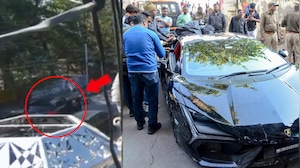 CCTV Shows Lamborghini Driver's Bouncers Running To Extract Him After Crash