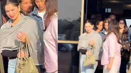 Sara Tendulkar Spotted In High-Waist Pants, Black Tee At Jamnagar Airport For Brother Arjun's Pre-Wedding Festivities