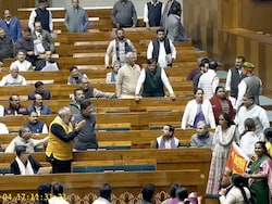Kiren Rijiju's "Most Degrading Behaviour" Jab At Congress With Video Of Parliament Showdown