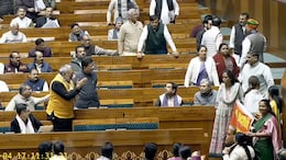 Kiren Rijiju's "Most Degrading Behaviour" Jab At Congress With Video Of Parliament Showdown