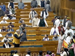 Kiren Rijiju's "Most Degrading Behaviour" Jab At Congress With Video Of Parliament Showdown